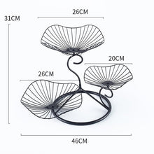 Load image into Gallery viewer, Nordic 3-layer Metal Storage Trays Wedding Party Cake Stand Dessert Tray Fruits Snack Plates Holder Rack Vanity Art Tray Decor