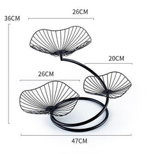 Load image into Gallery viewer, Nordic 3-layer Metal Storage Trays Wedding Party Cake Stand Dessert Tray Fruits Snack Plates Holder Rack Vanity Art Tray Decor
