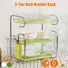 Load image into Gallery viewer, best selling 2019 products 3-Tier Dish Drying Rack Kitchen Collection Shelf Drainer Organizer kitchen accessories dropshipping
