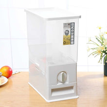 Load image into Gallery viewer, 15kg/10kg Sealed Rice Storage Box Cereal Grains Beans Flour Storage Barrel Measurable Rice Moisture-Proof Bucket Home Supply
